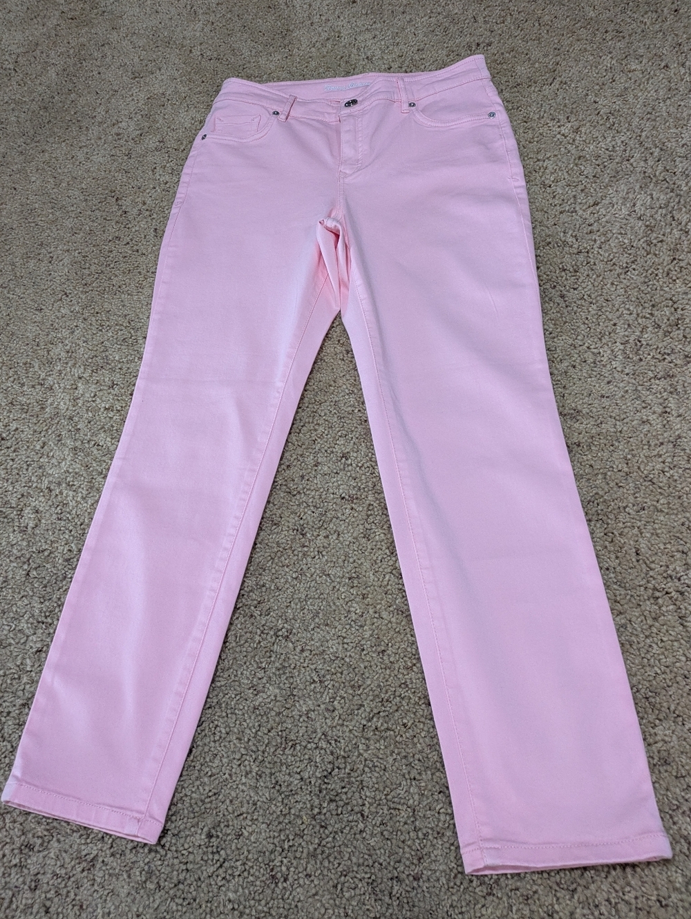 Pink Tommy Bahama Pink High-Rise Ankle Jeans